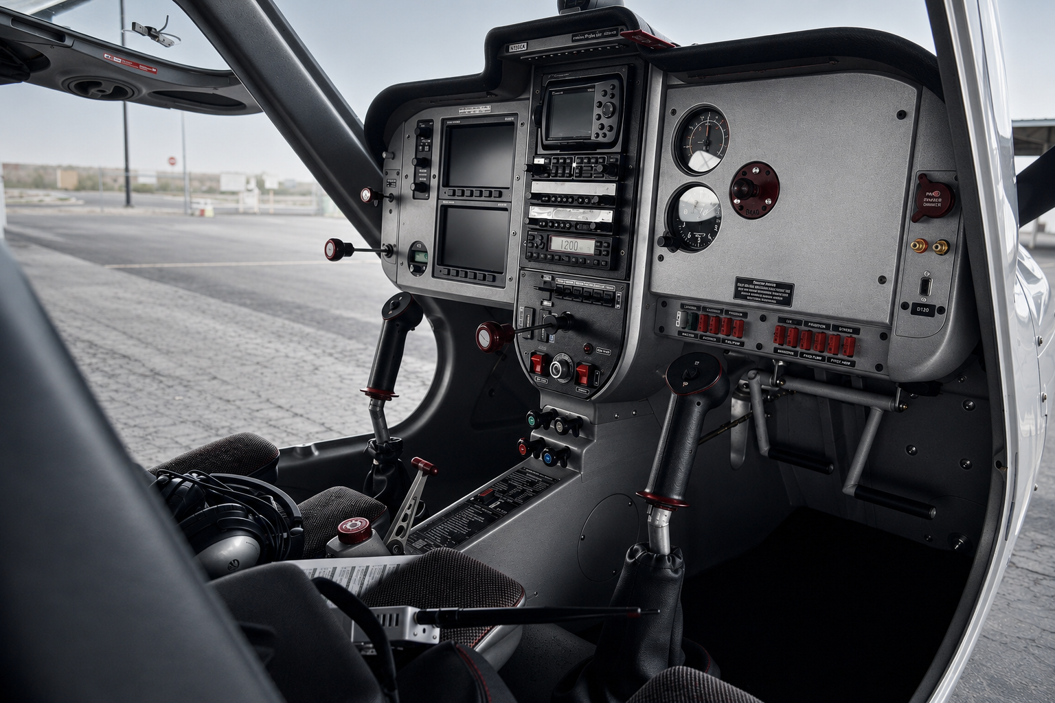 Remos GX glass cockpit instrument panel